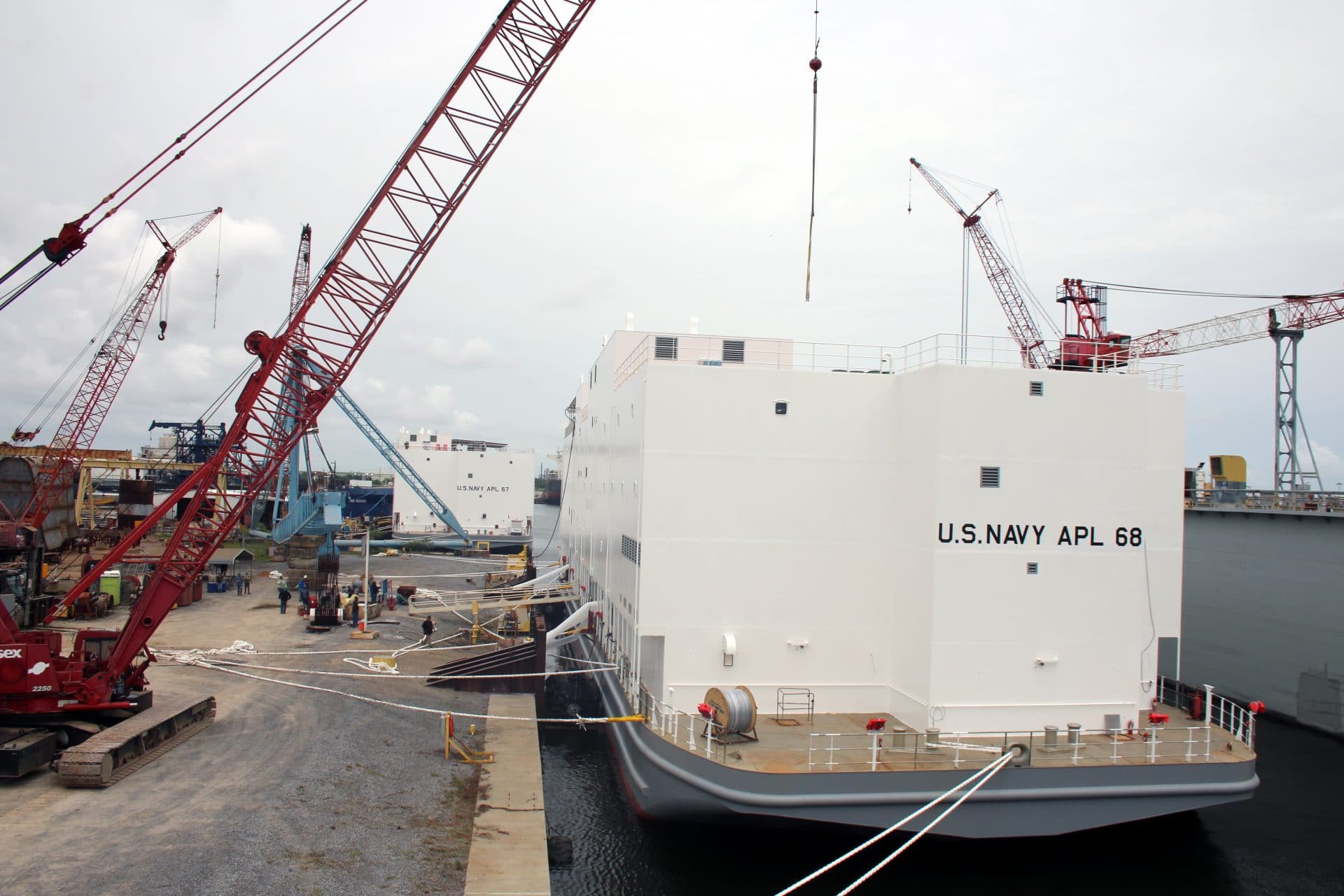 Halter Marine launches first 2 US Navy berthing barges | Our ...