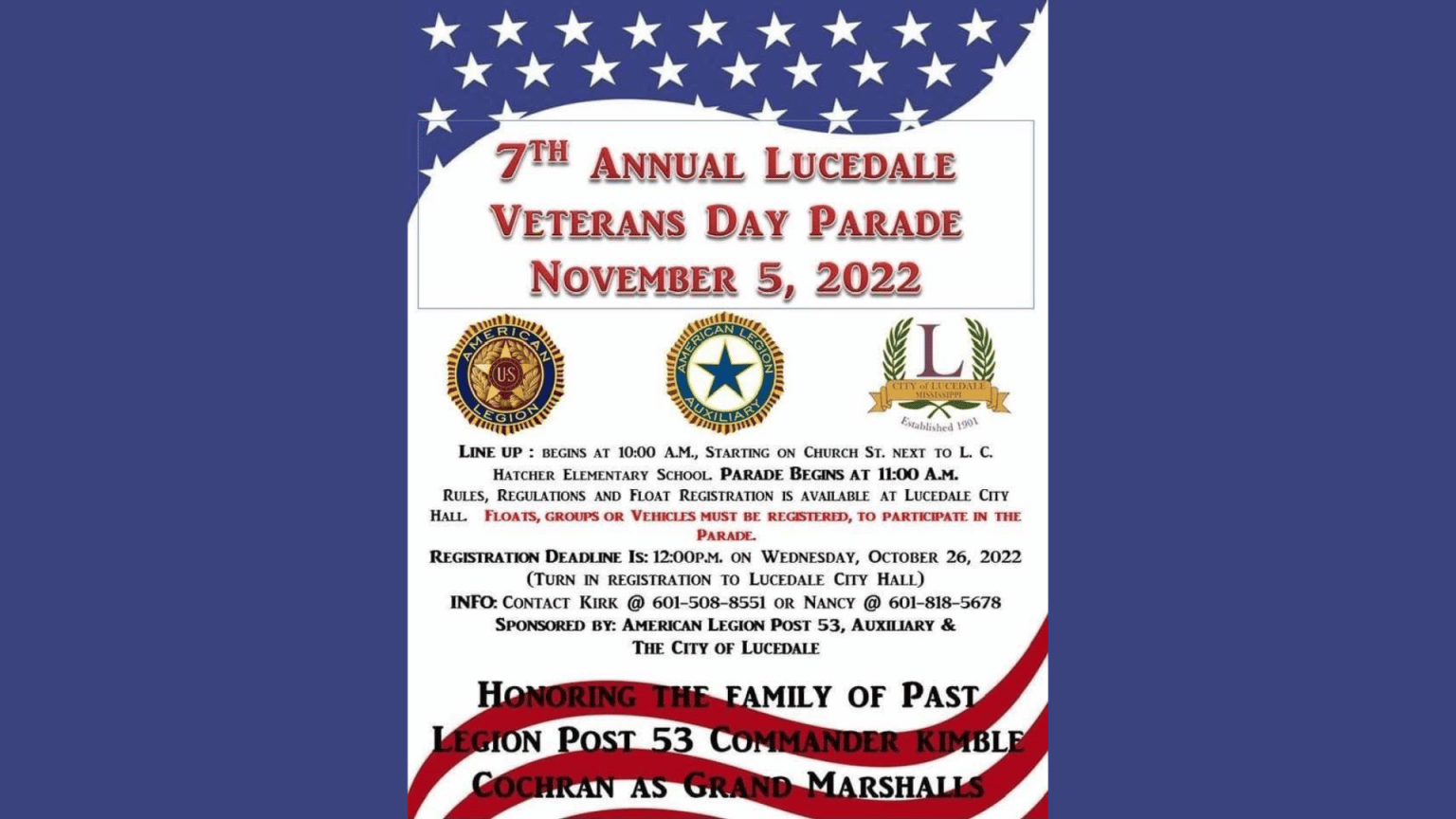 Lucedale Veterans Day parade
