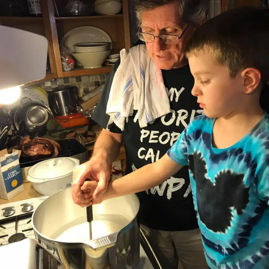 Egg nog making