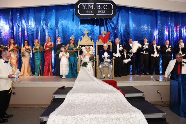Chip Cuevas and Sofia Rae Perkins Crowned King and Queen of Joy LXXXVI at the eighty-sixth YMBC Coronation Ceremony YMBC 2026