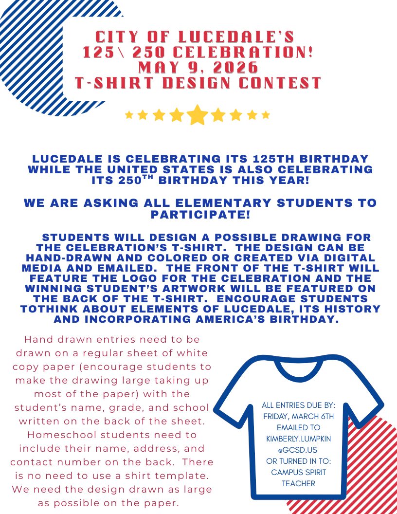 Students Submit Designs for Lucedale 125th celebration