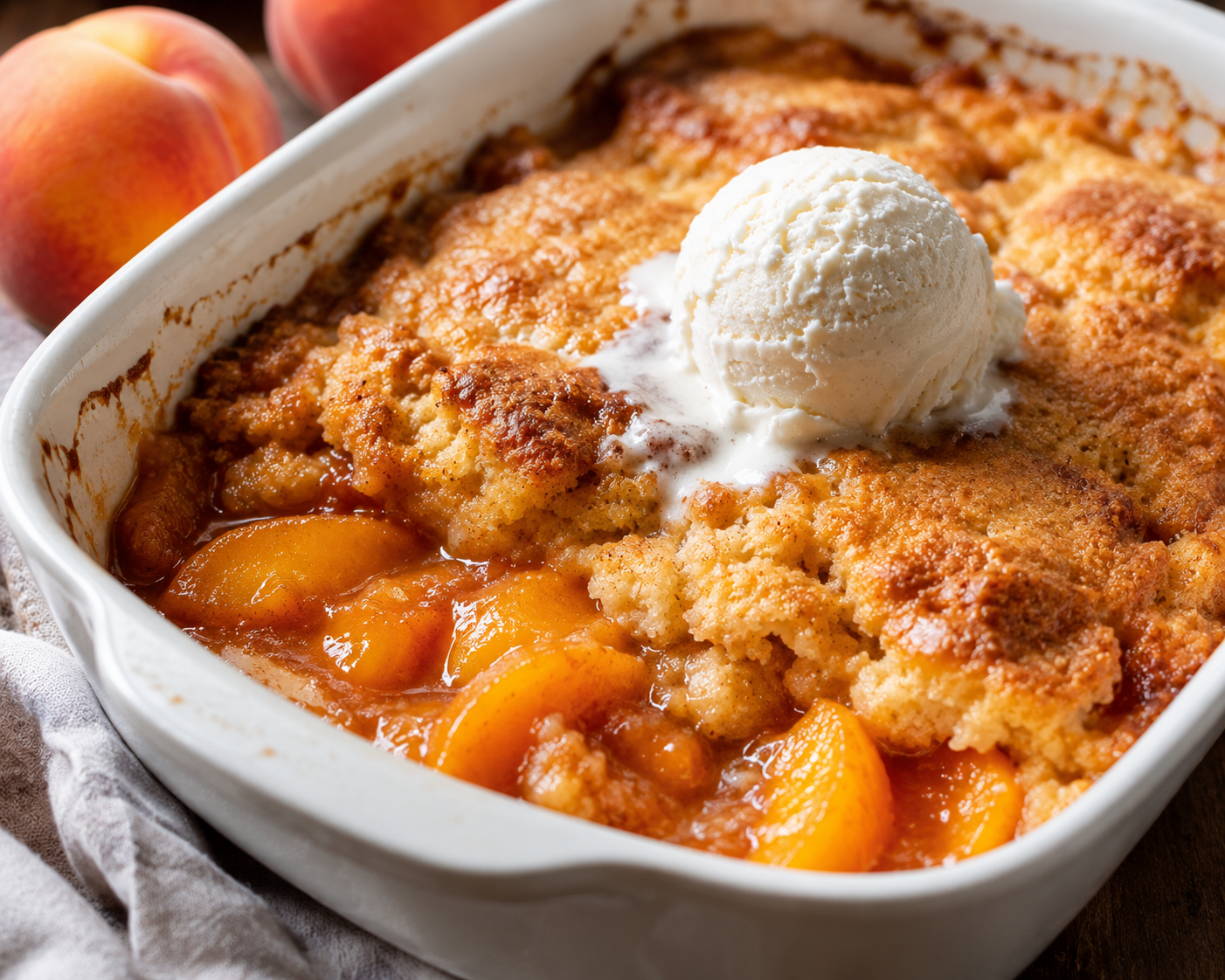 Sunday Dessert: Old-Fashioned Southern Peach Cobbler