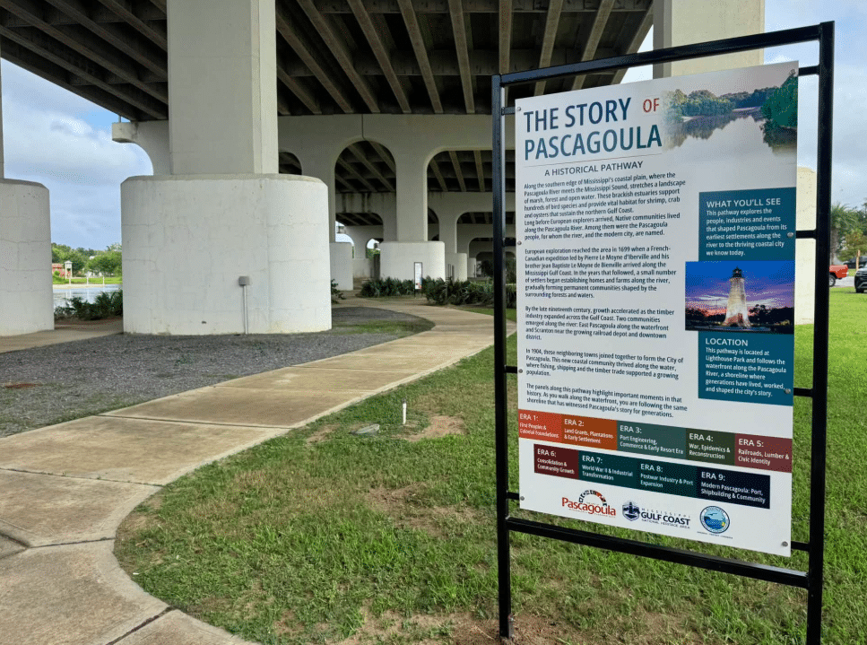 New Pathway Traces Nine Eras of Pascagoula’s History